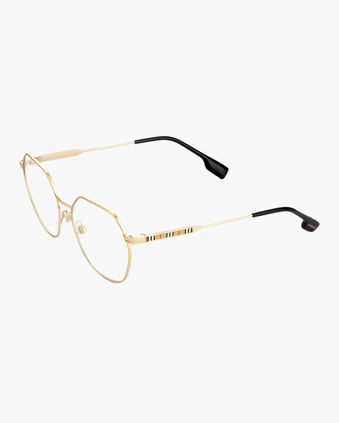 Hexagonal Eyeglasses in Gold