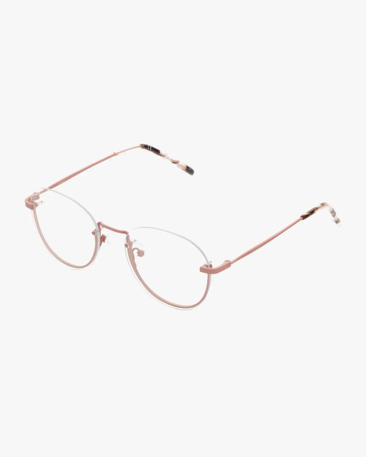 Round Eyeglasses in Pink