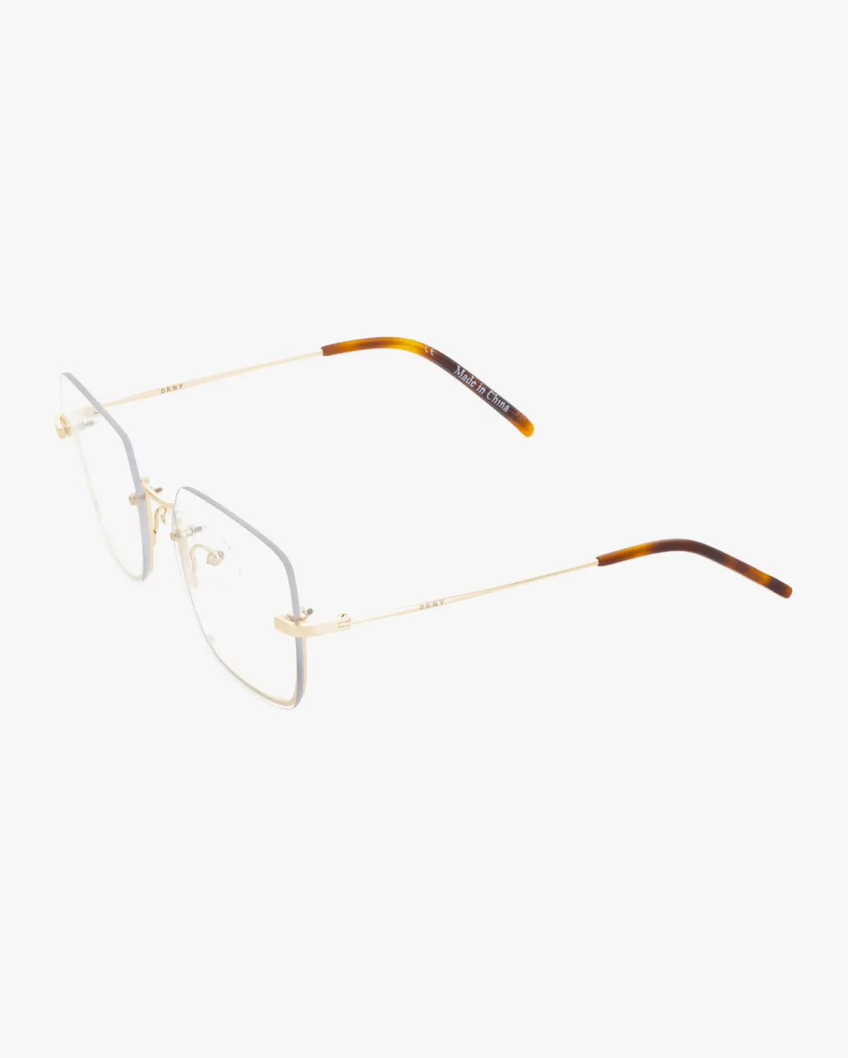 Square Eyeglasses in Gold