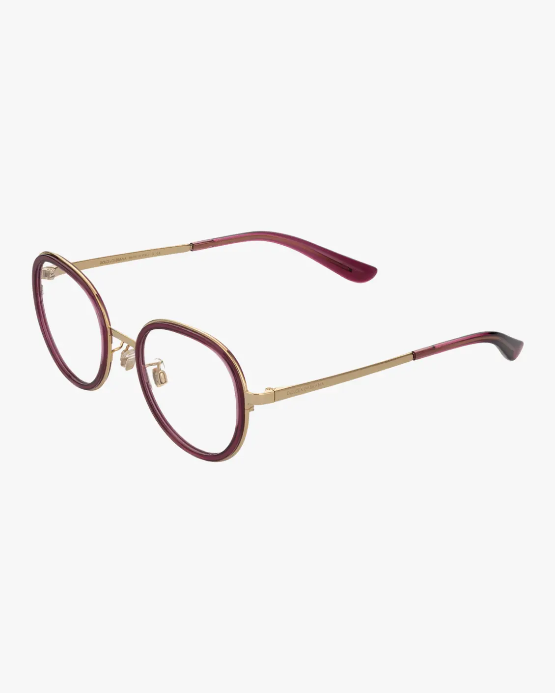 Round Eyeglasses in Gold