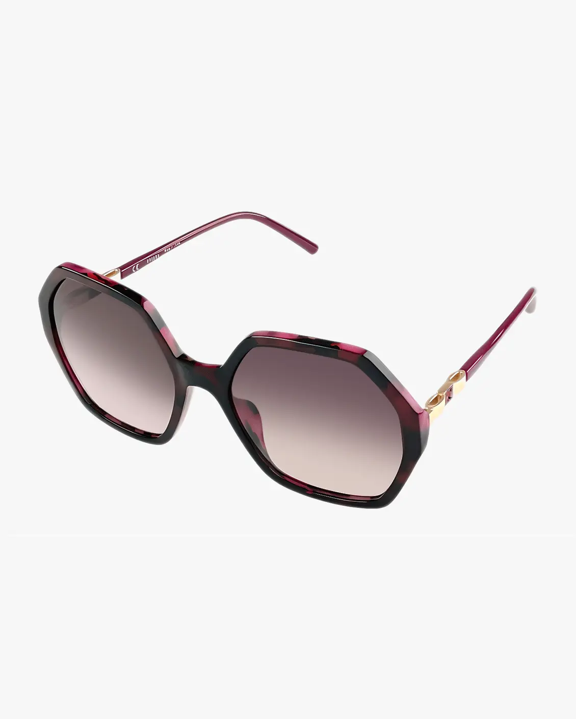 Hexagonal Sunglasses in Pink