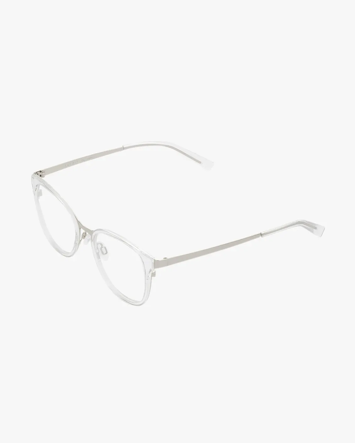 نظارة طبية بإطار دائري لون شفاف