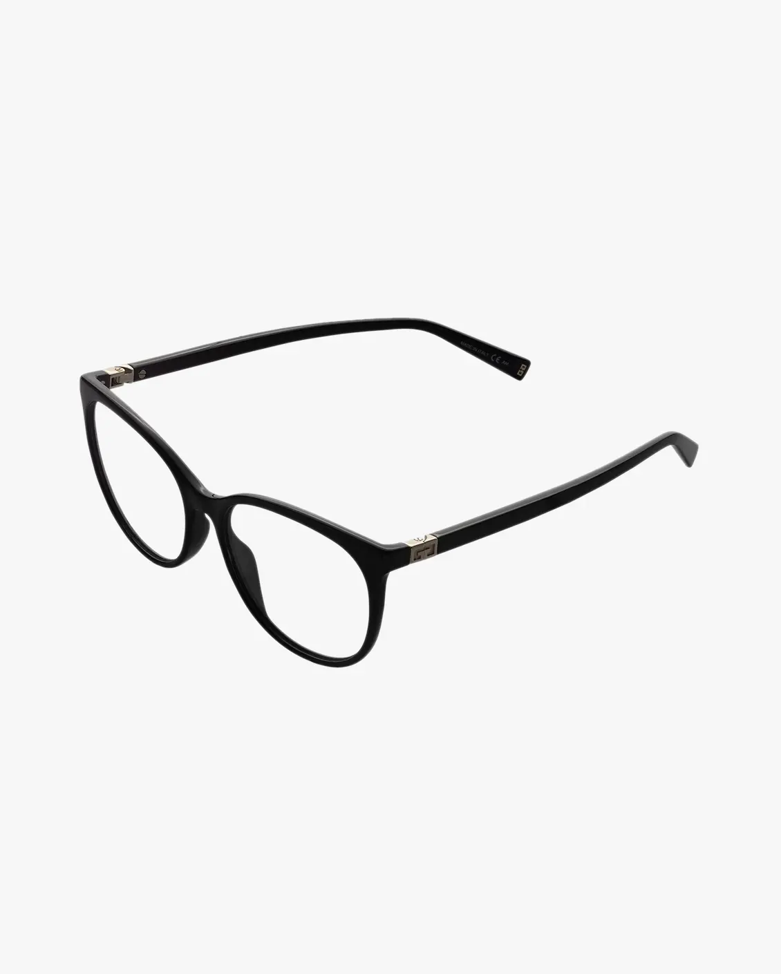 Round Eyeglasses in Black
