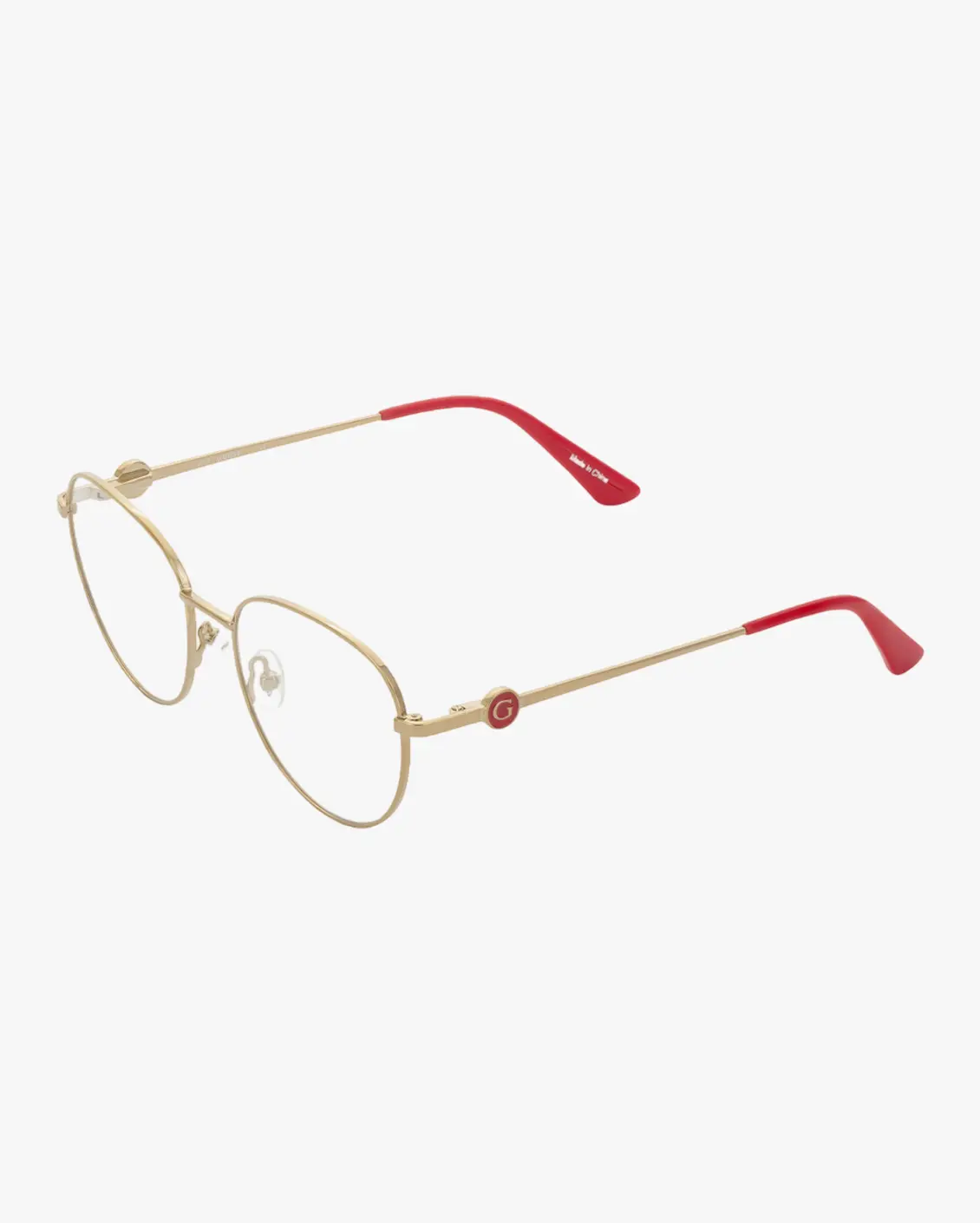 Round Eyeglasses in Gold