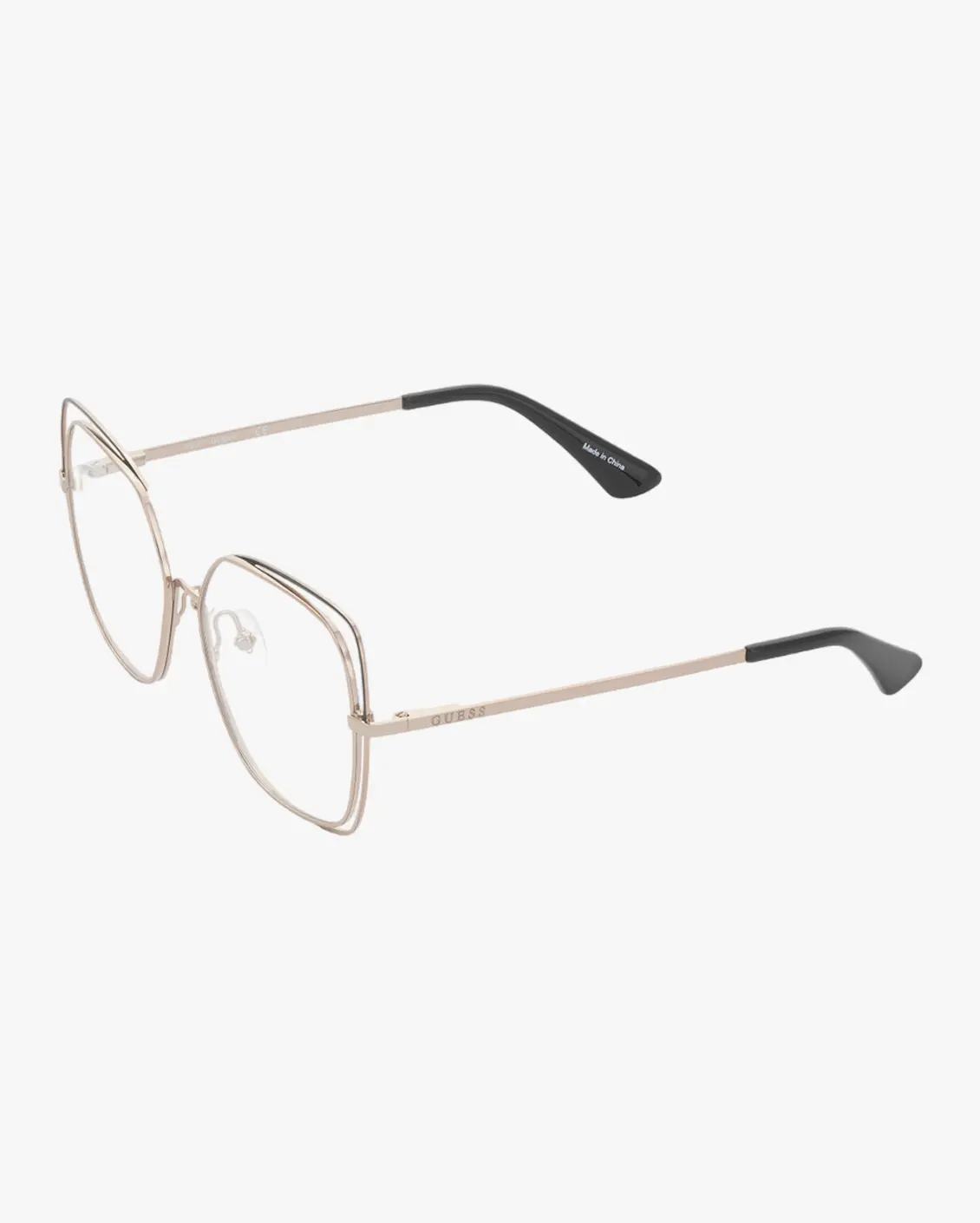 Square Eyeglasses in Silver