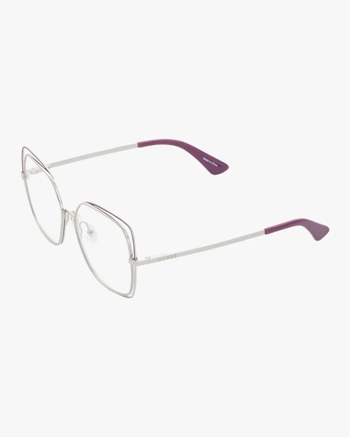 Square Eyeglasses in Silver