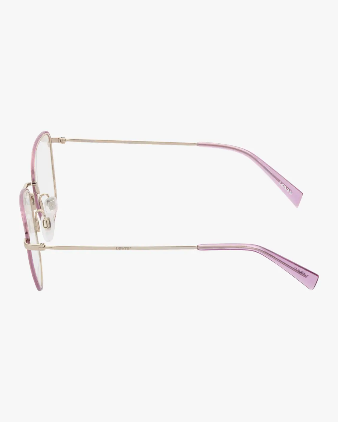 نظارة طبية بإطار دائري لون وردي