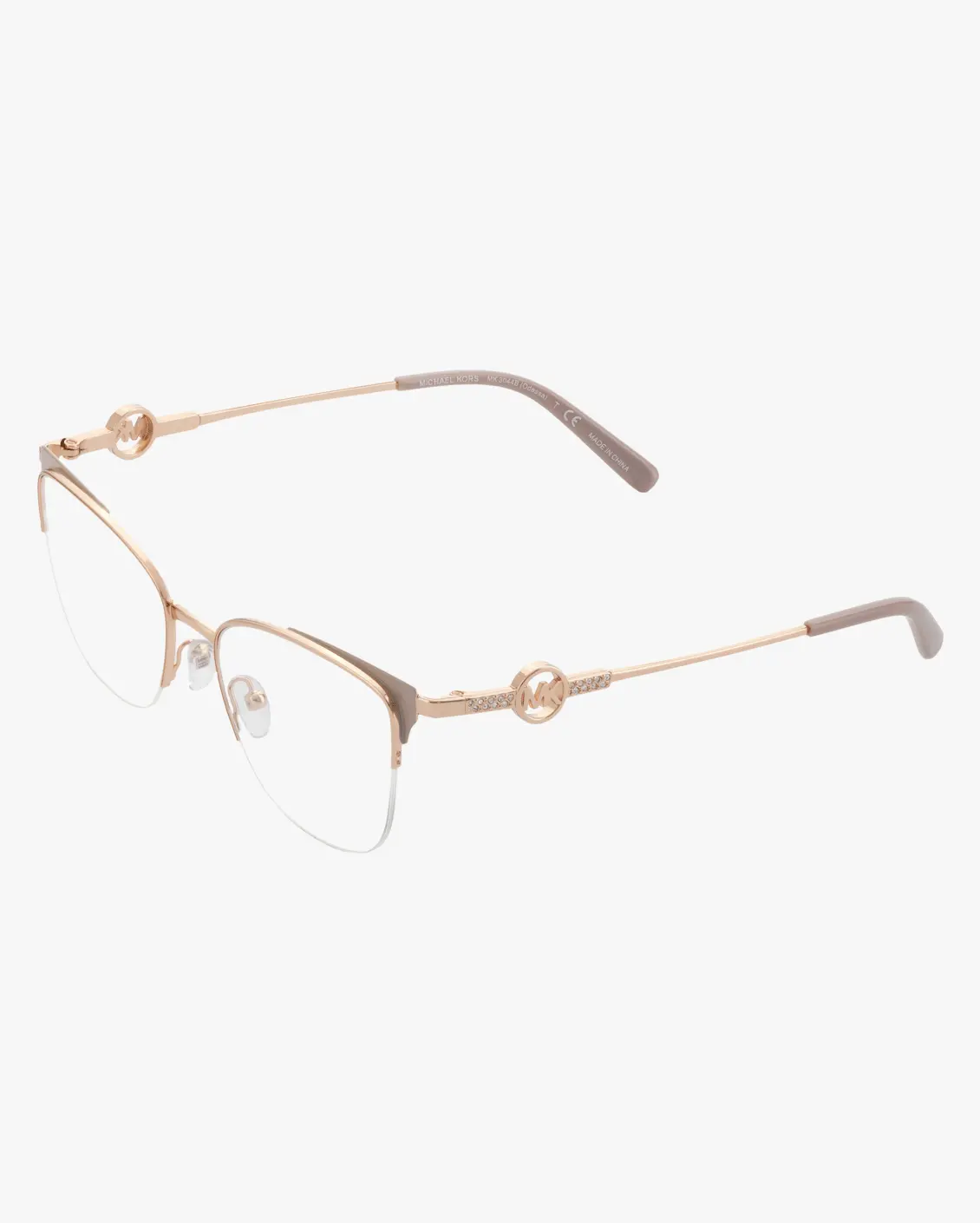 Square Eyeglasses in Gold