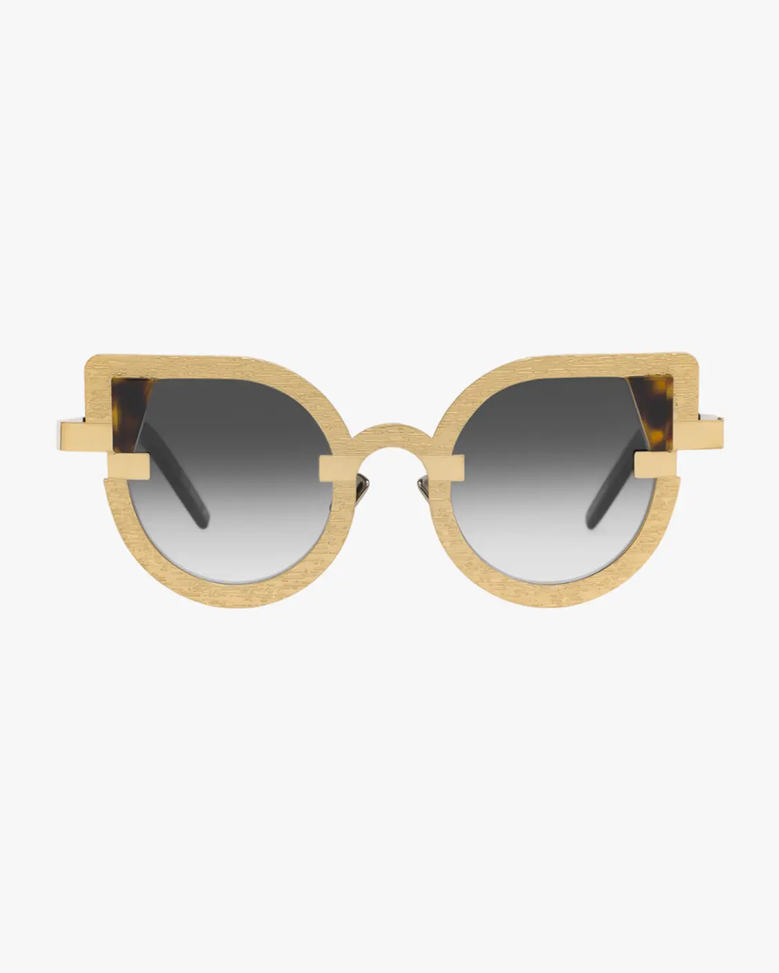 Irregular Sunglasses in Gold