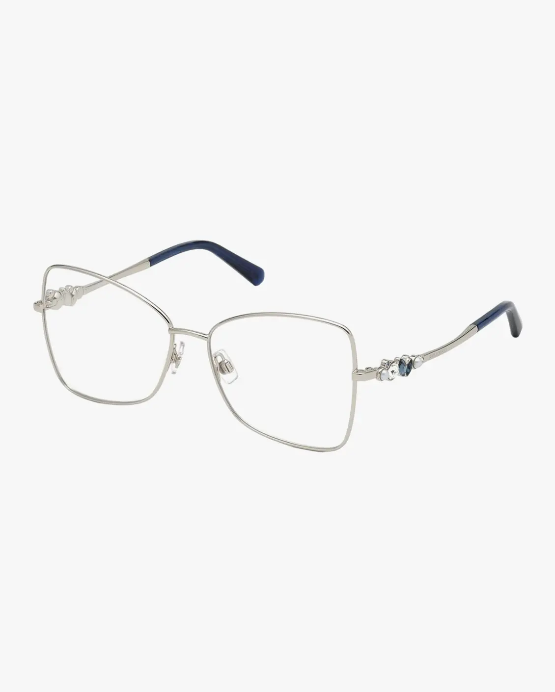 Irregular Eyeglasses in Silver