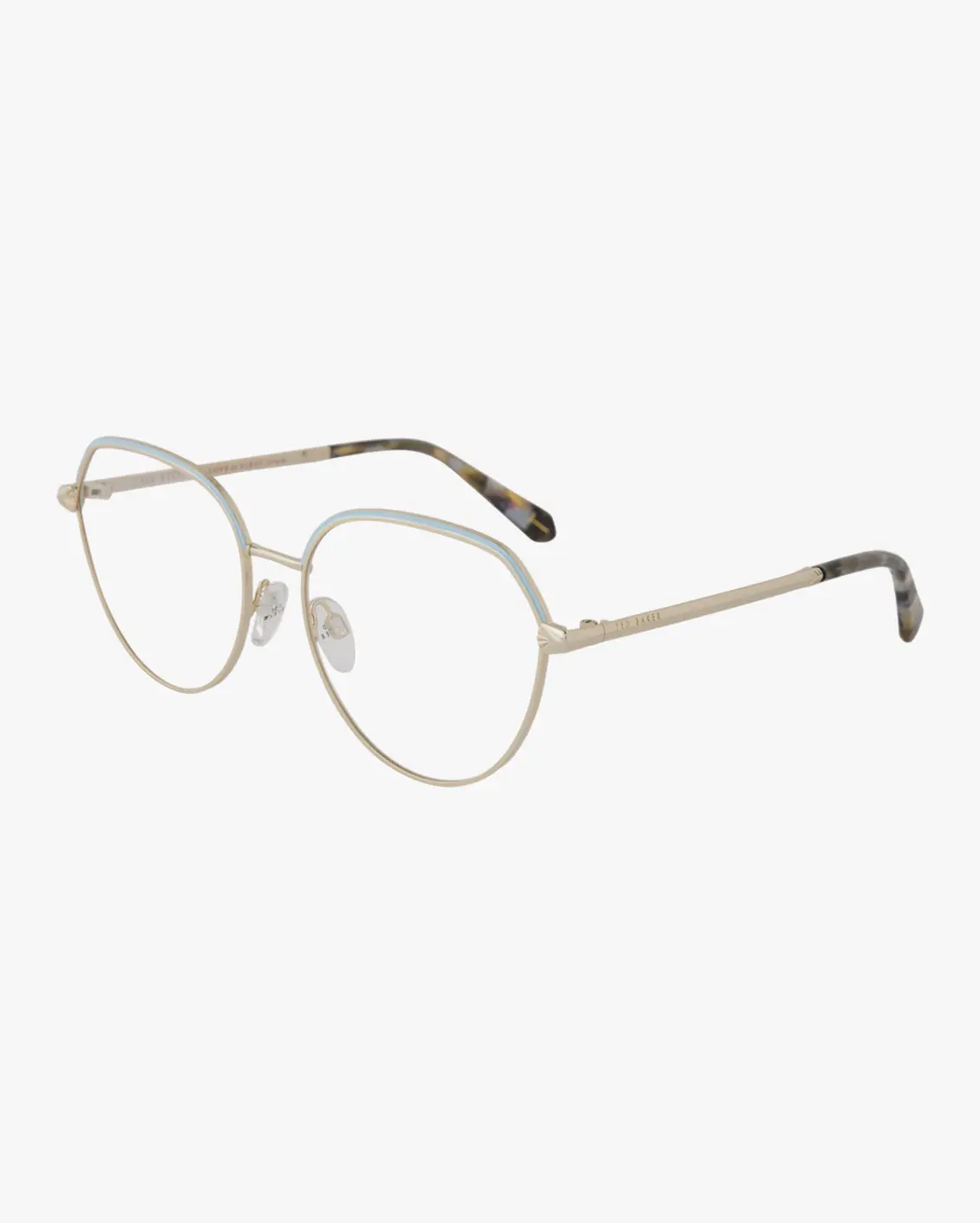 Round Eyeglasses in Gold