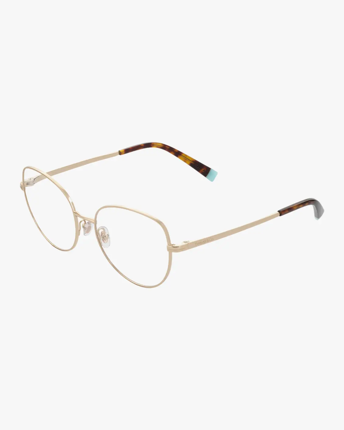 Round Eyeglasses in Gold