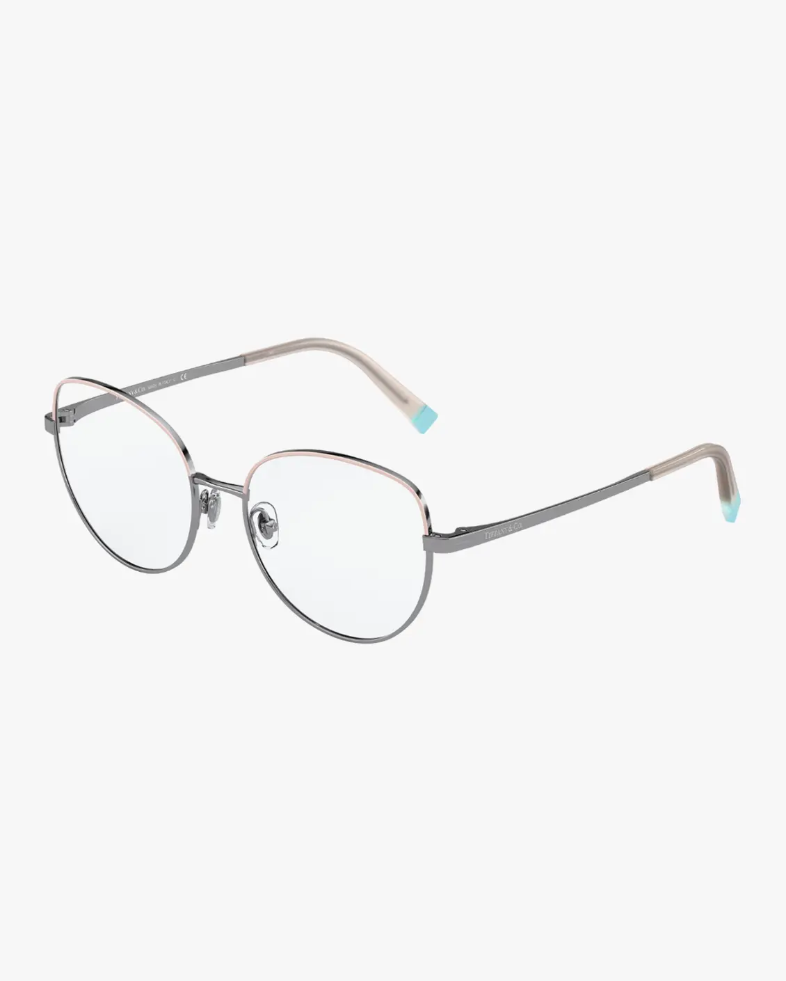 Round Eyeglasses in Silver